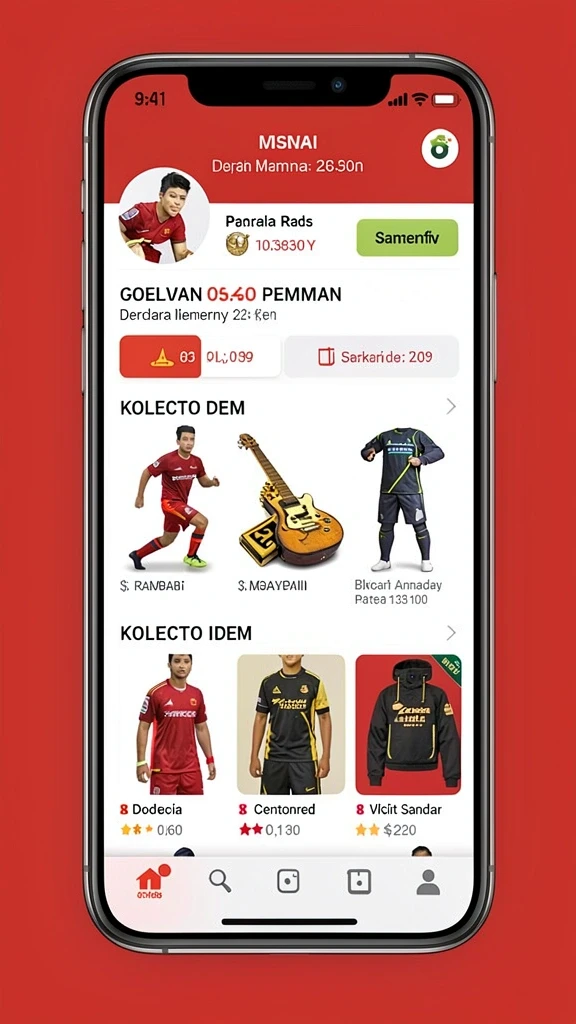 Karakter dengan desain unik dan menarik.