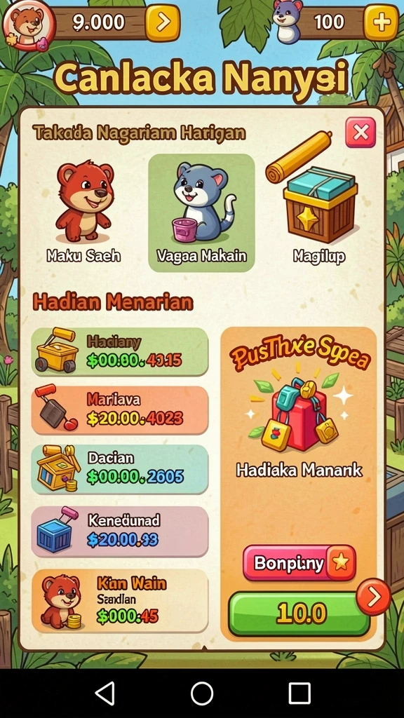 Tampilan antarmuka yang menarik dan ramah pengguna.
