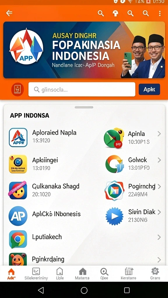 Tampilan antarmuka aplikasi yang menarik.