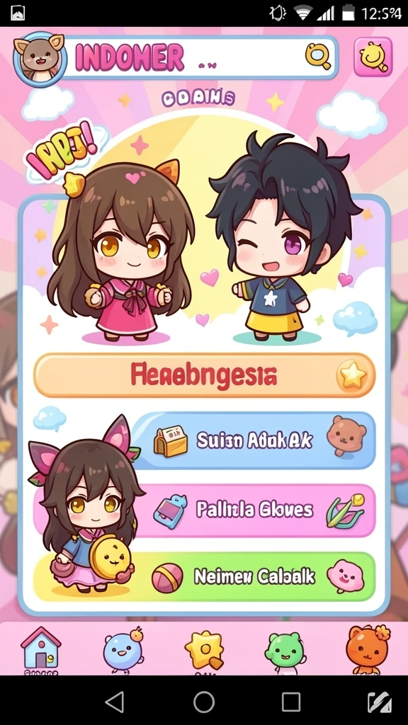 Berbagai pilihan permainan yang menghibur.