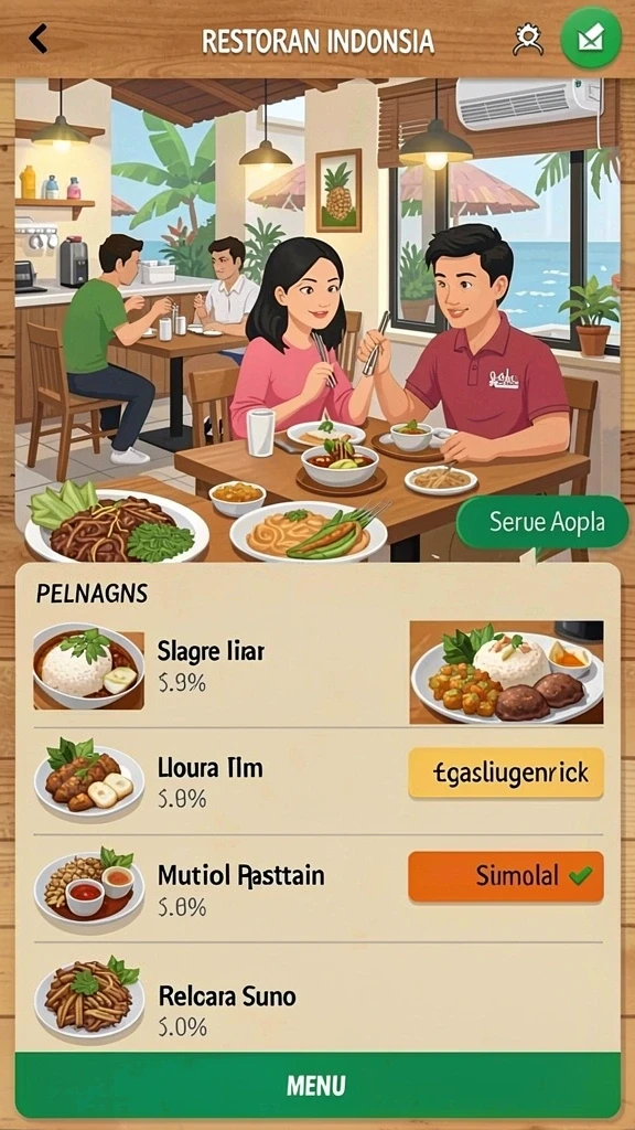 Beragam pilihan permainan yang dapat dimainkan.
