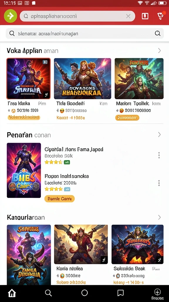 Tampilan utama aplikasi GACOR777 yang menarik dan interaktif.
