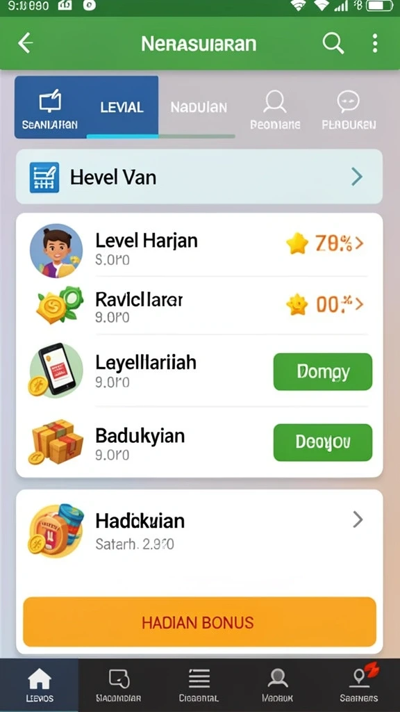 Tampilan utama game HP777 dengan pilihan karakter.