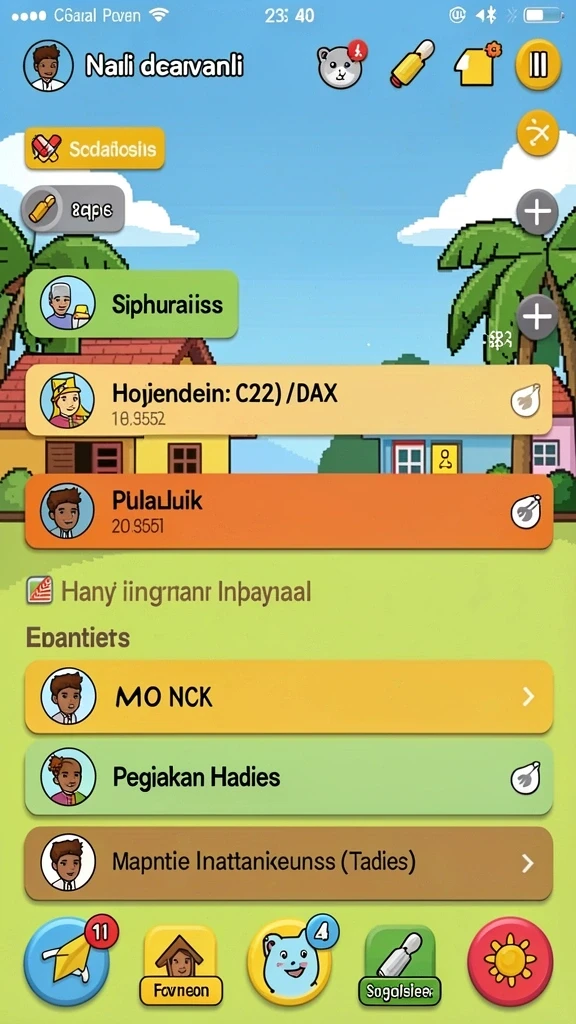 Tangkapan layar menunjukkan skenario petualangan yang mendebarkan.