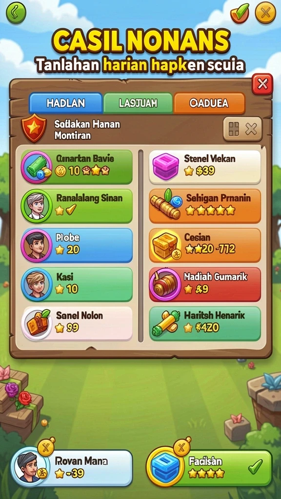 Pengguna menjelajahi level yang penuh tantangan.