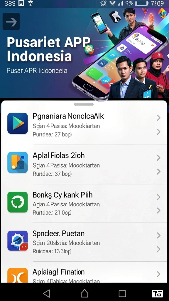 Screenshot menunjukkan tampilan antarmuka yang menarik dan mudah digunakan.