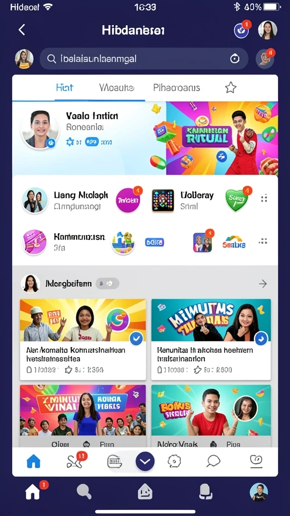 Tampilan grafis yang menarik dan colorfull.