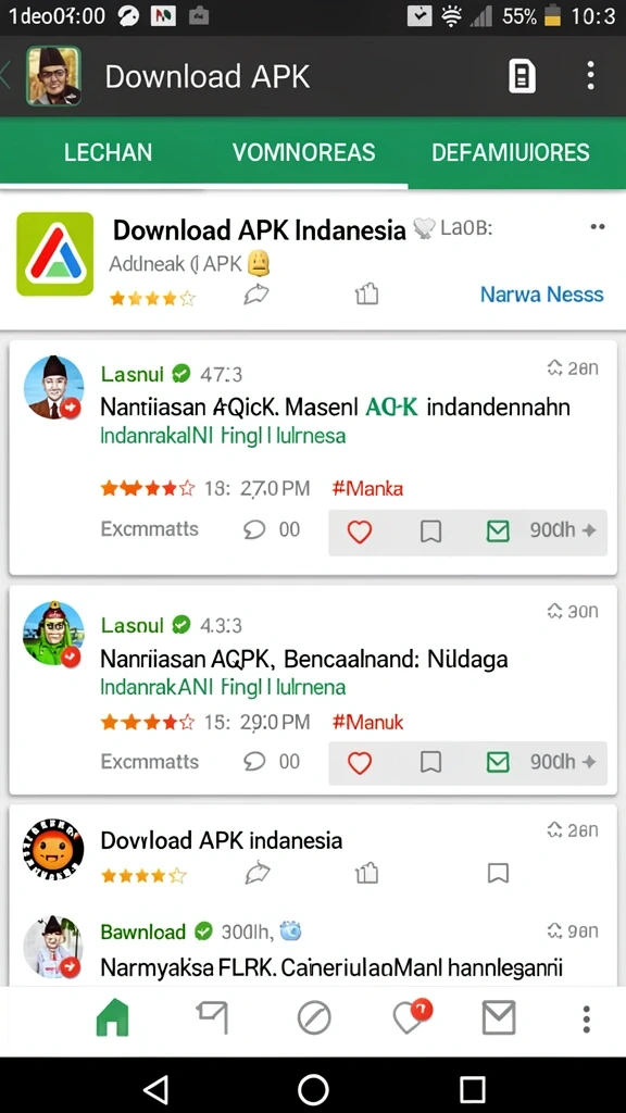 Tampilan karakter utama dalam aksi seru.