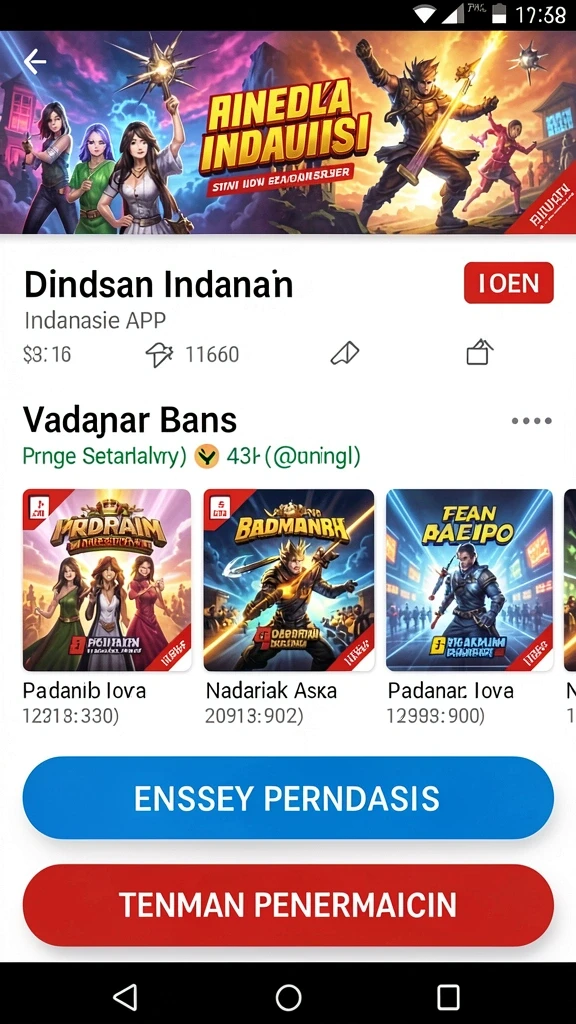 Tampilan antarmuka pengguna yang menarik.