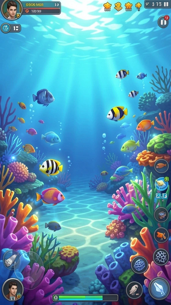 Pemandangan luar biasa dari dunia game yang luas.