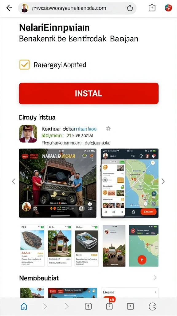 Tampilan antarmuka aplikasi yang modern dan menarik.