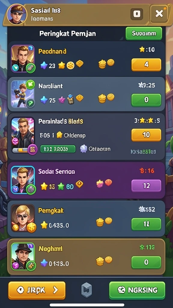 Tampilan awal permainan yang menarik perhatian.