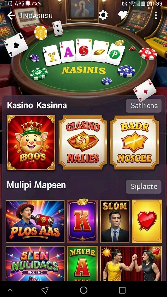 Tampilan awal permainan yang menarik.
