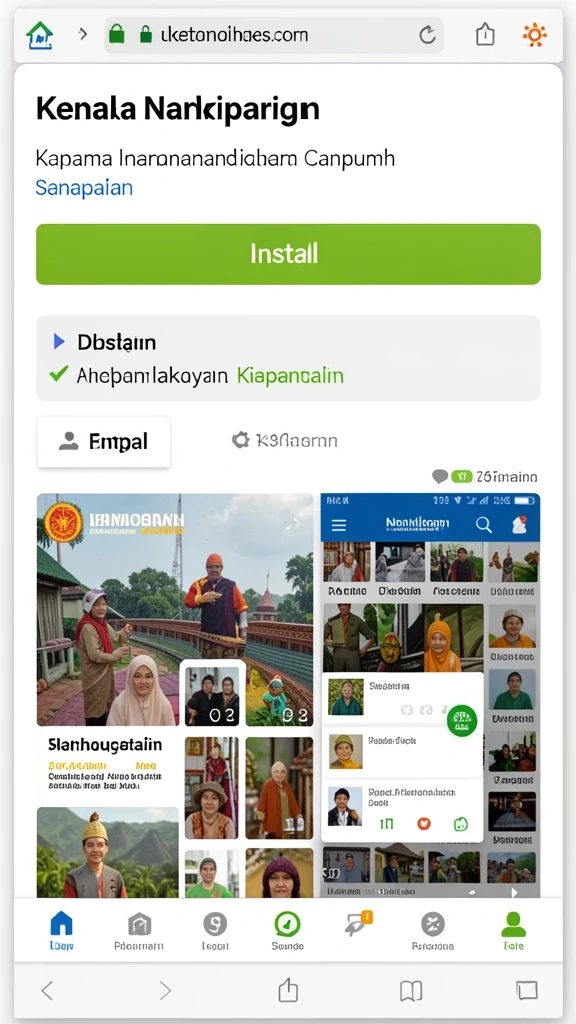Tampilan antarmuka yang ramah pengguna.