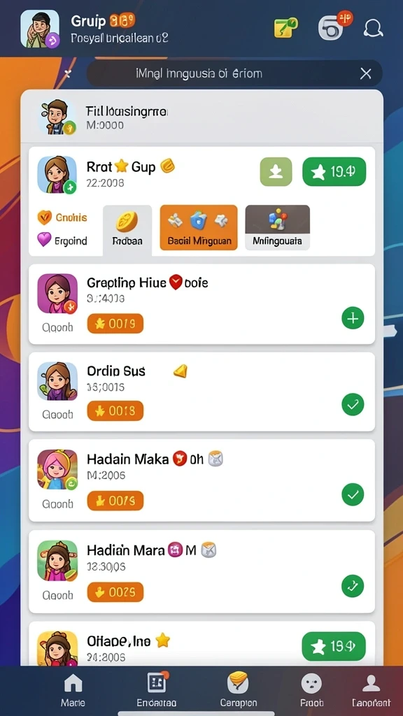 Screenshot permainan poker yang seru dan menegangkan.