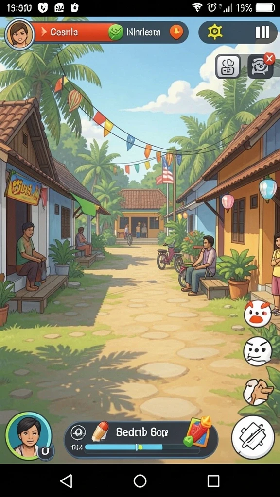 Momen seru saat bertempur melawan musuh di level akhir.