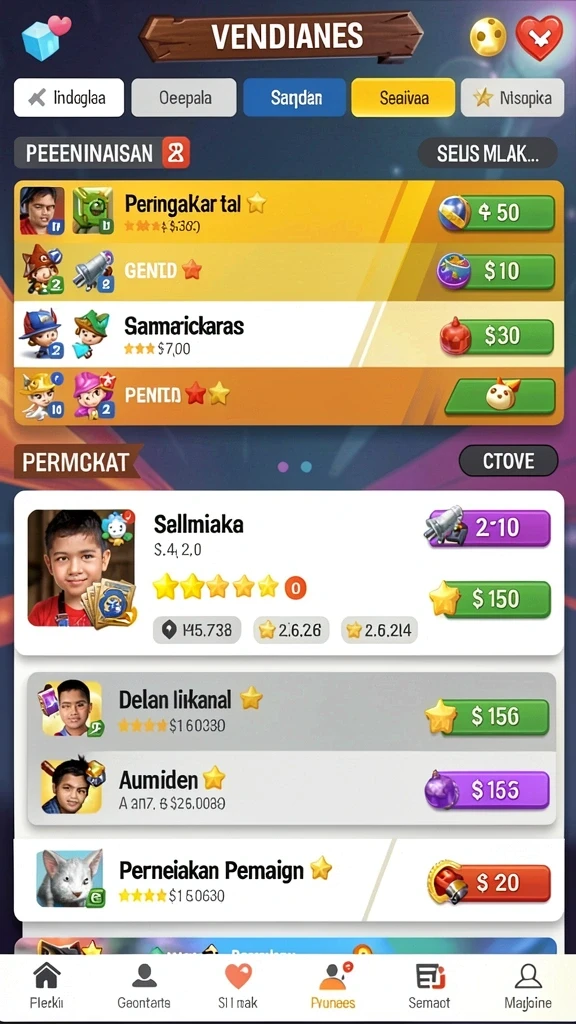Tampilan antarmuka yang menarik dan user-friendly.