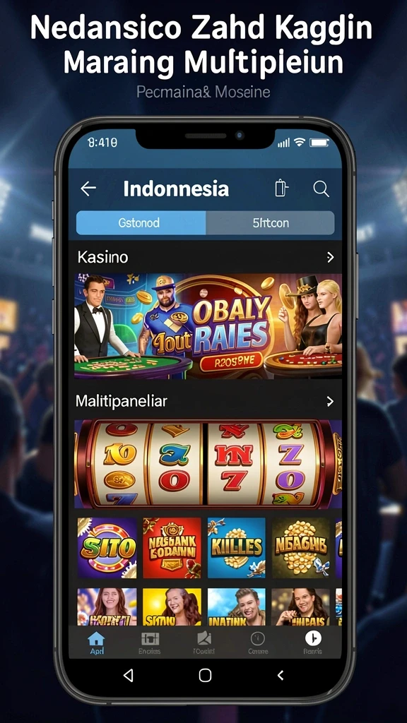 Tampilan utama yang intuitif dan menarik.
